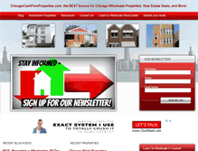 Tablet Screenshot of chicagocashflowproperties.com